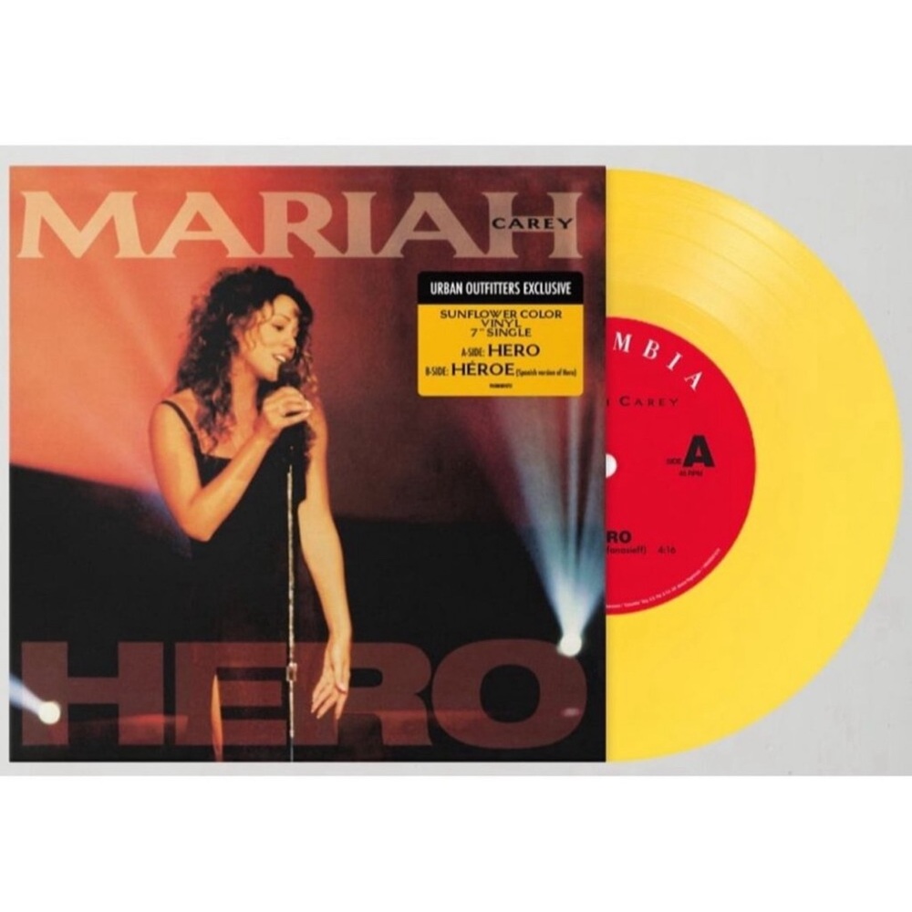NEW - MARIAH CAREY - HERO - 7 INCH URBAN OUTFITTERS EXCLUSIVE VINYL